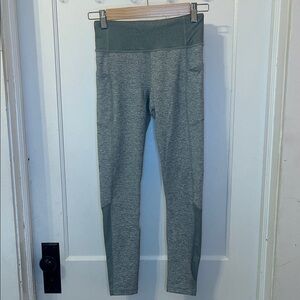 Athleta Kids Heather light blue/teal Leggings